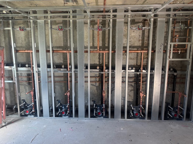 Plumbing rough-in framing