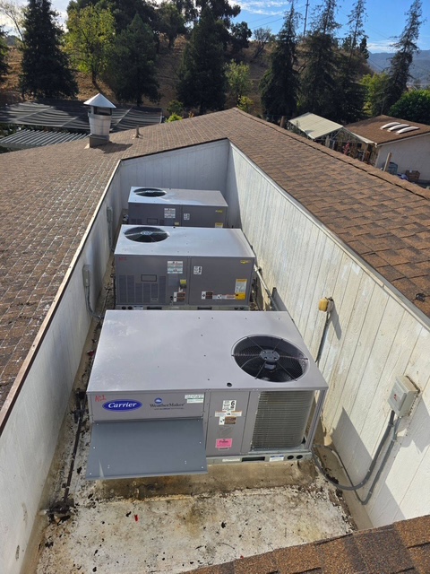 Carrier rooftop HVAC units
